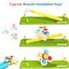 3PC Set Suction Cup Spinning Cartoon Animal Spinner Toys For Kids Window High Chair Tray Bath Table Travel for Children Gift 4
