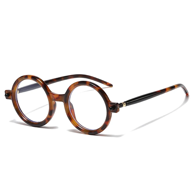 SO&EI Ins Popular Fashion Round Sungla Women Retro Double Color Clear Lens Eyewear Men Trending Shades UV400 Sun_voghion.com