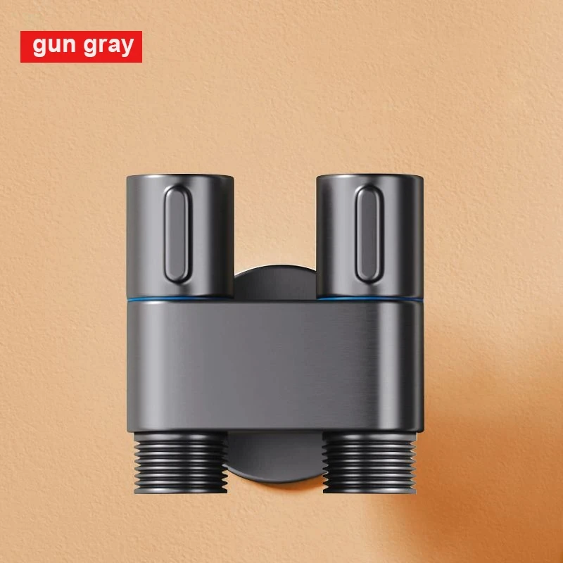 Double Outlet angle valve wall-mounted double outlet bidet toilet accessories Hygienic shower toilet bidet sprayer shower head 6