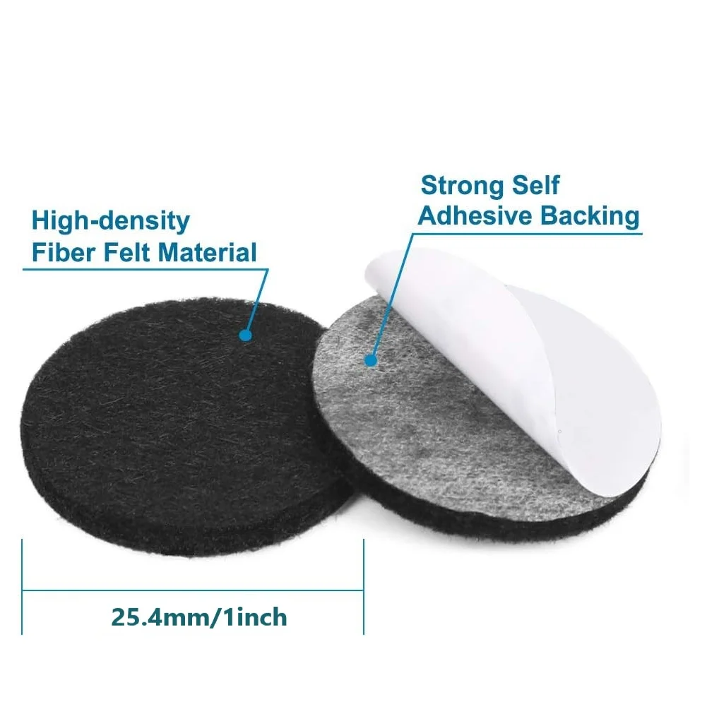 Self-Adhesive Felt Furniture Pads - 48 pcs Round Floor Protectors