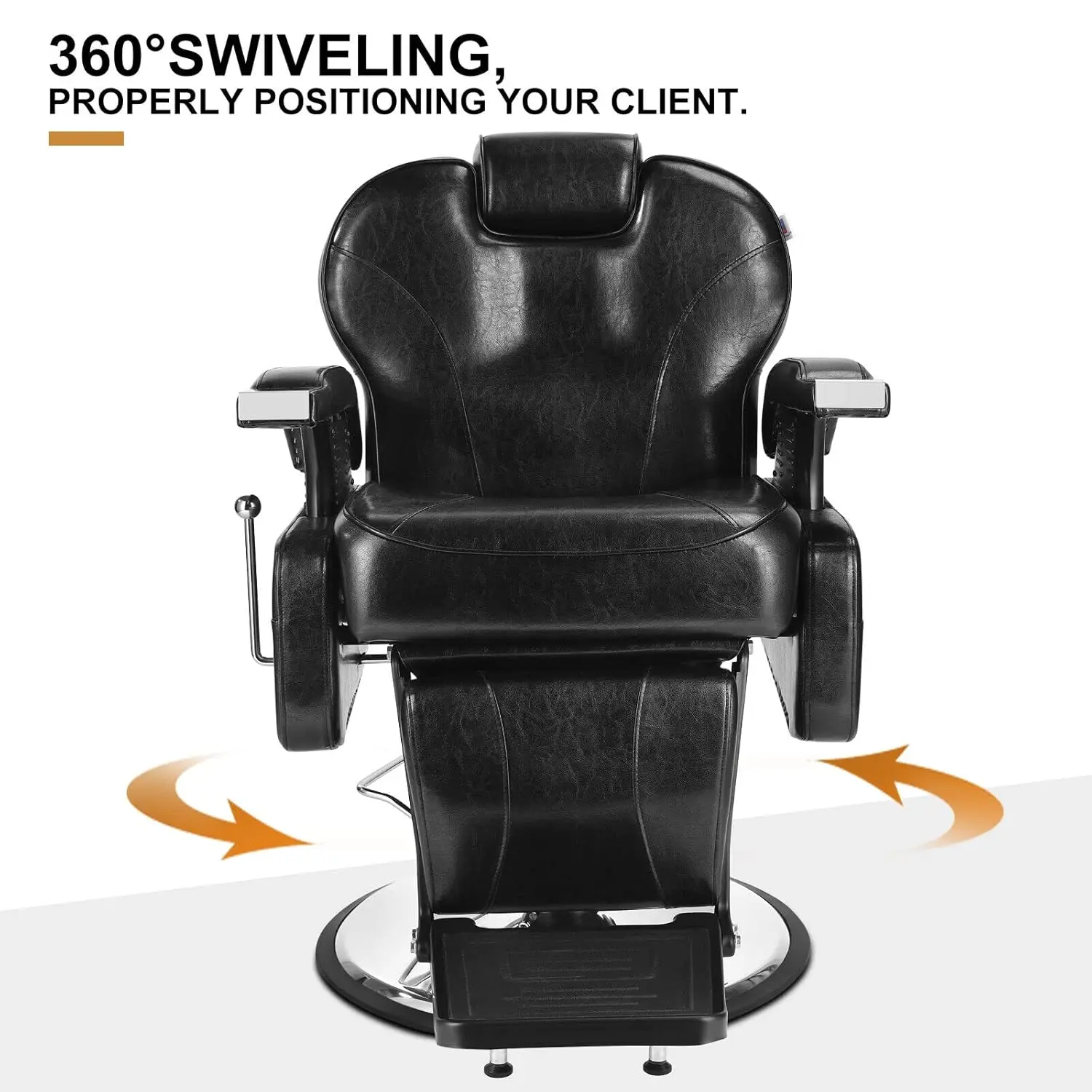 2025-hotBlack All Purpose Hydraulic Recline Barber Chair Salon Beauty Styling Chair for Beauty Shop
