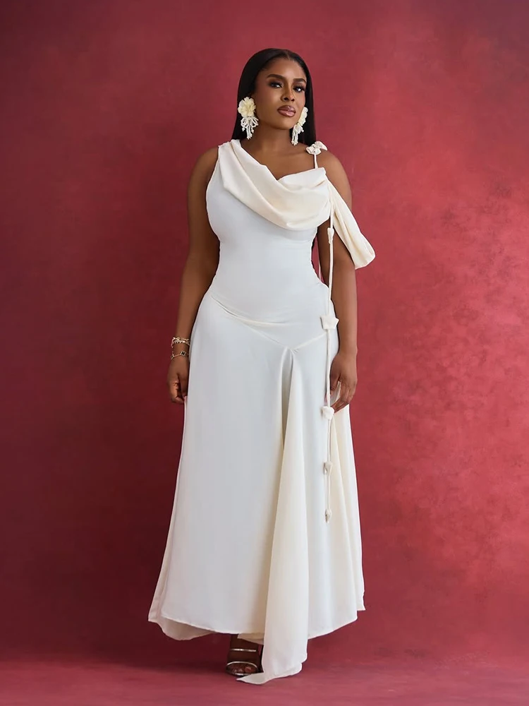 Summer Off Shoulder Dress Woman Solid Color Classy Elegant Evening Dress  Sweet Sexy Birthday Dress Wholesale Dropshipping