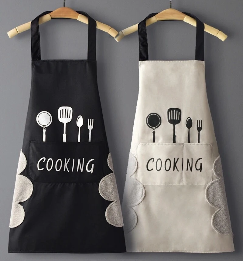 

Kitchen Household Cooking Apron Men Women Oil-Proof Waterproof Adult Waist Fashion Coffee Overalls Apron Kitchen Accessories
