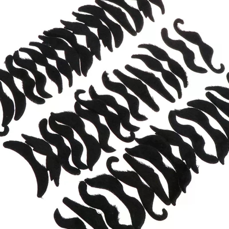 48pcs Costume Mustache Pirate Party Halloween Cosplay Fake Beard Party Supplies