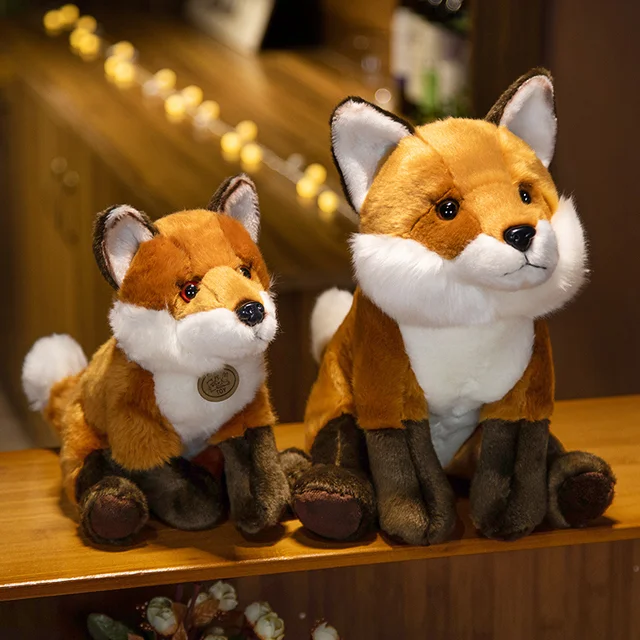 Cute Simulation Fox Plush Toy Kawaii Stuffed Wild Animals Lovely Lifelike  Plushies Fox Soft Kids Toys Birthday Gifts Home Decor - Stuffed & Plush  Animals - AliExpress