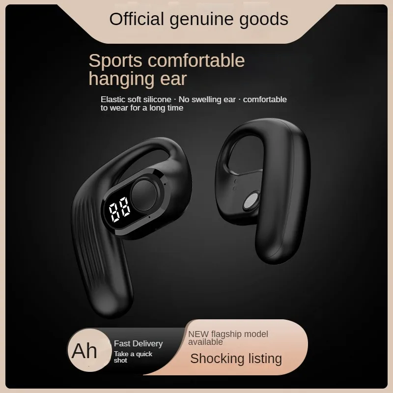 New Sport Bluetooth 5.4 Headphones W LED Display Headset Wireless Open Headset Running Bluetooth Headset Noise Reduction