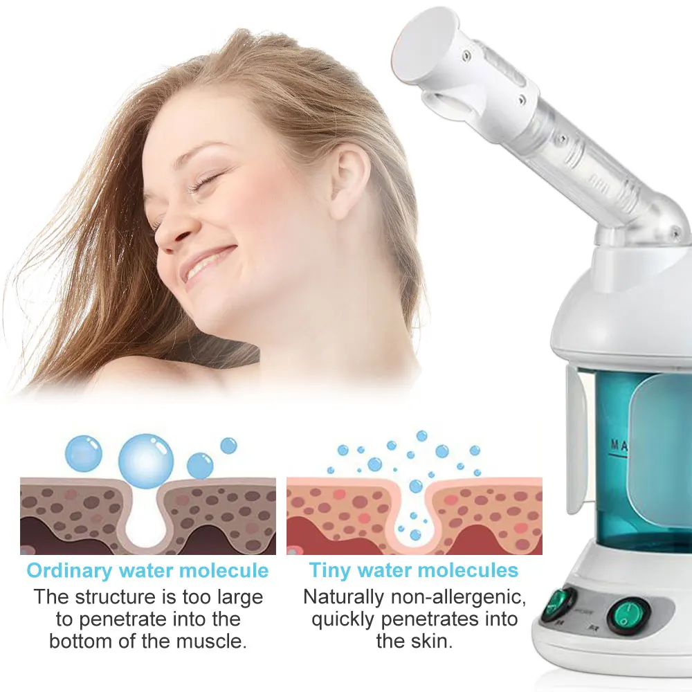 Face Vaporizer Vapour Hot Mist Vaporizador Facial Steamer Skin Care Relax  Moisturizer Beauty Aroma Herbal Steaming Face Spa Tool - AliExpress