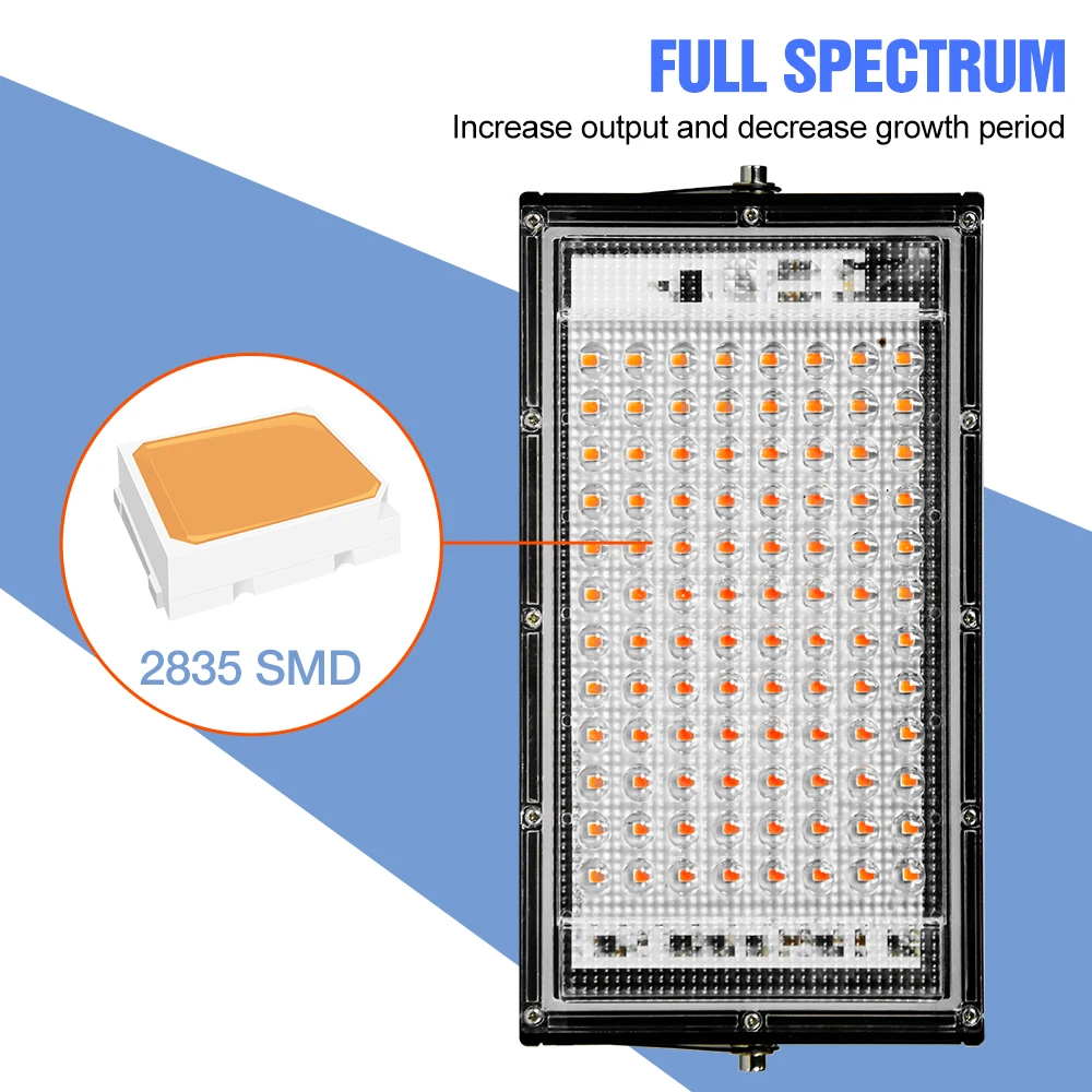 LED Grow Light Full Spectrum IP65 Waterproof 25W 50W 100W Phyto Lamp Indoor Vegetables Seedling Flower Growing Tent Hydroponic