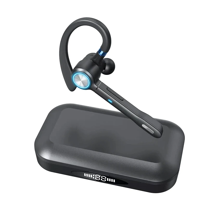 

22 Hours Business Bluetooths Earphone Hands free Wireless Earbuds Single Handsfree For Driving HD Call Headphone MIC Headset