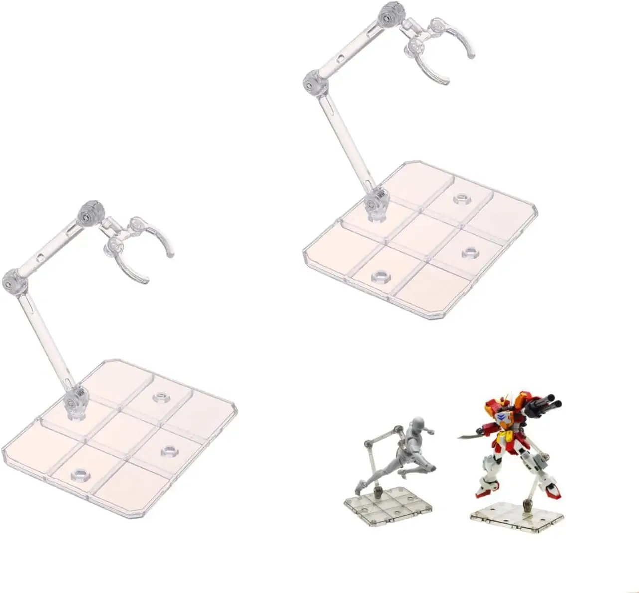Adjustable Clear Display Stands for Action Figures