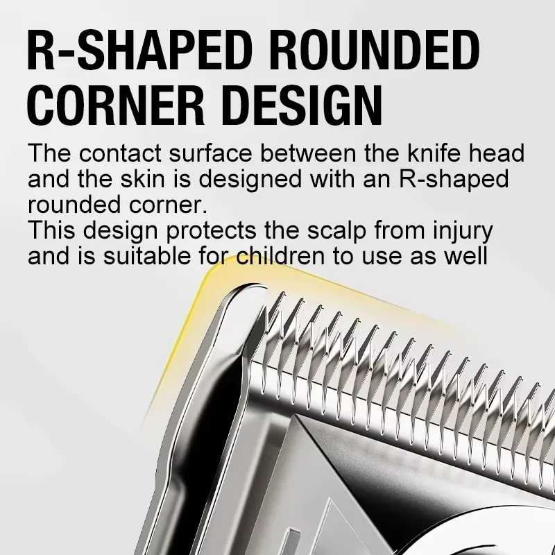 All metal blade male clipper, electric hair clipper, household electric hair clipper, hair salon, high-power pet clipper - 6