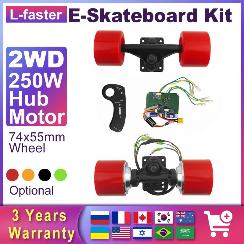 Electric Skateboard Conversion Kit Brushless Hub Electric Motor Kit