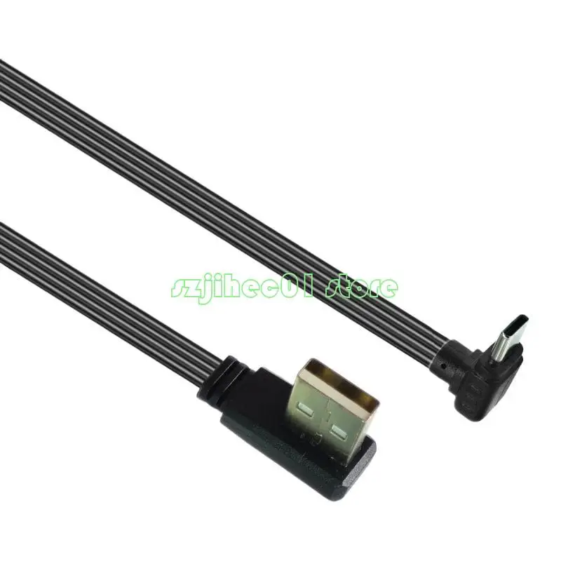 Flexible 90-Degree USB to Type C Adapter Cable