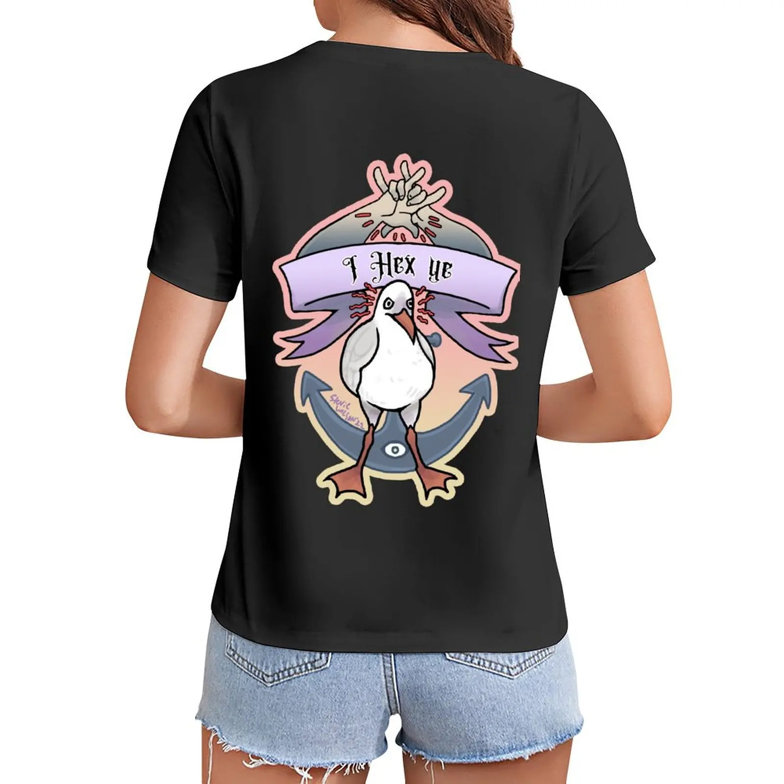 

I HEX YE T-Shirt customs design your own summer clothes cute t-shirts for Women