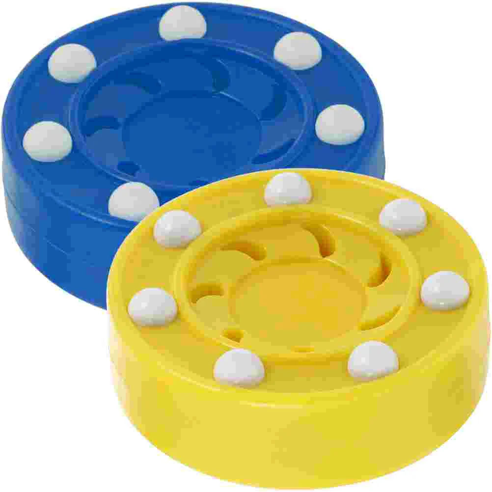 

2 Pcs Hockey Small Ice Pucks Training Practicing Balls Plastic Dedicated