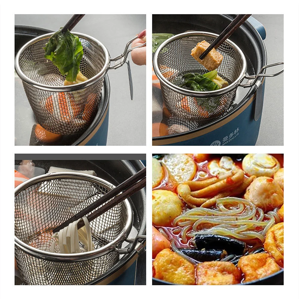 

Anti-scald Hot Pot Colander Food Noodles Slotted Spoon Filter Kitchen Supplies
