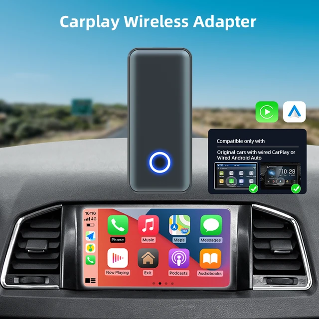 Wireless CarPlay Adapter For Android/Apple Plug And Play USB Connection Auto  Car Adapter,For ios8+ ，Android Auto 11+ - AliExpress