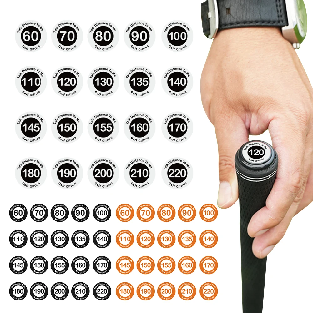 Golf Ball Position Marker Self Adhesive Golf Club Distance Mark Ball Markers for Men Women Golfers 20Pcs