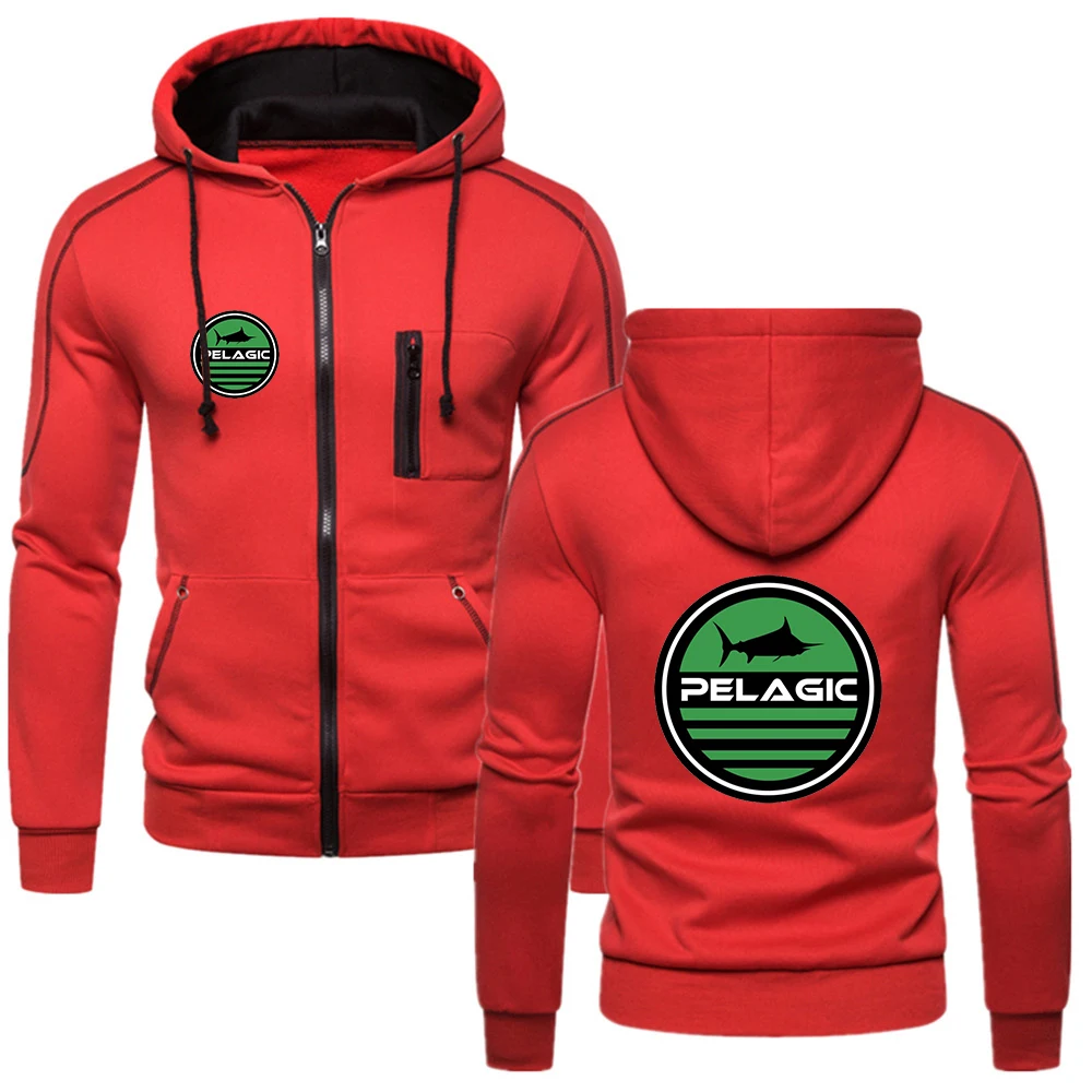 

Pelagic Fishing Logo 2023 New Oversized Hoodie Men Cardigan Thick Casual Long Sleeve Zip-up Hoodies Sweatshirts