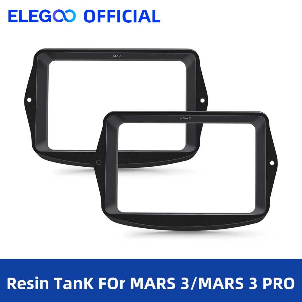 ELEGOO 2pcs Metal Resin Tank Set for MARS 3 MARS 3 PRO SLA LCD 3D ...
