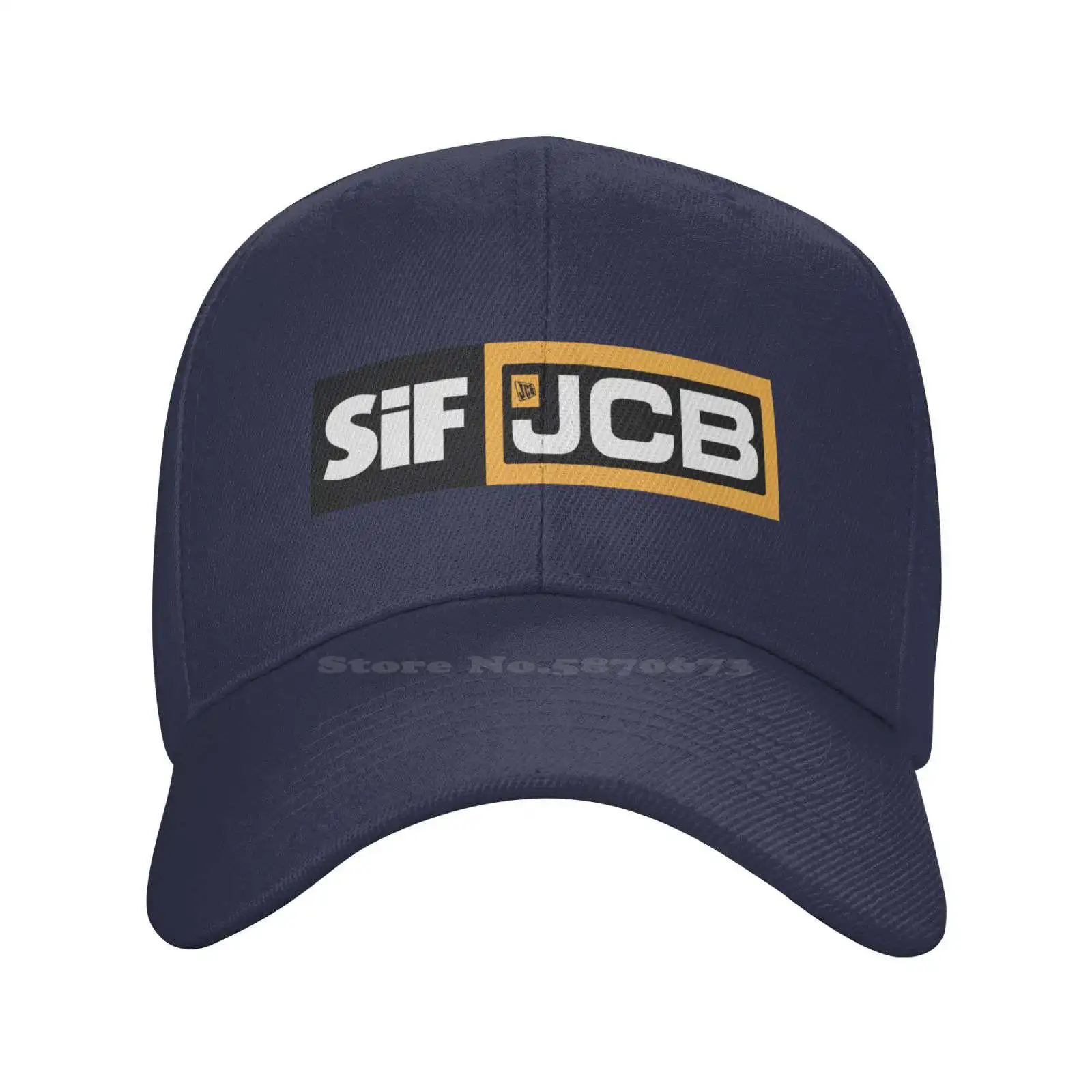 

JCB-SIF Logo Print Graphic Casual Denim cap Knitted hat Baseball cap