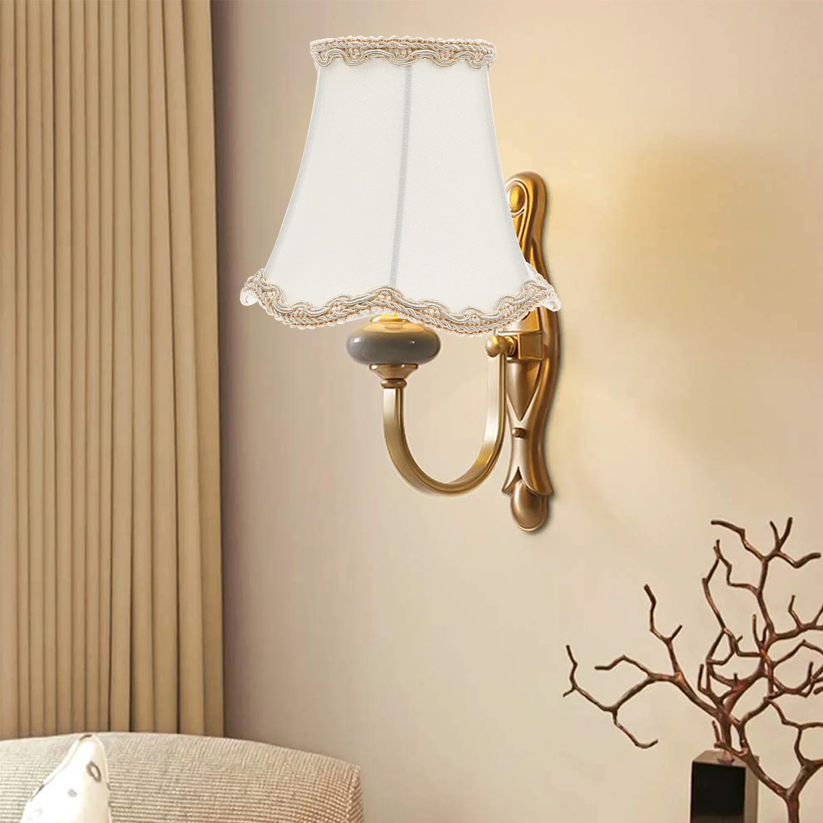 6 Abat-Jour En Lin Avec Clip - Pour Lampes De Table Et Appliques | Style Nordic