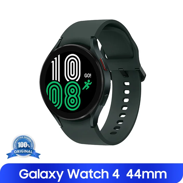  Samsung Galaxy Watch 4 44mm R875 R870 1.4'' Super AMOLED Smart Watch Blood Oxygen Measure 361mAh Battery GPS Heart Rate Sensor 
