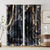 2pcs, Creative Curtains Moire Cat Machine Washable (without rod) Outdoor Decorations for Bedroom Living Room Window Treatment 2
