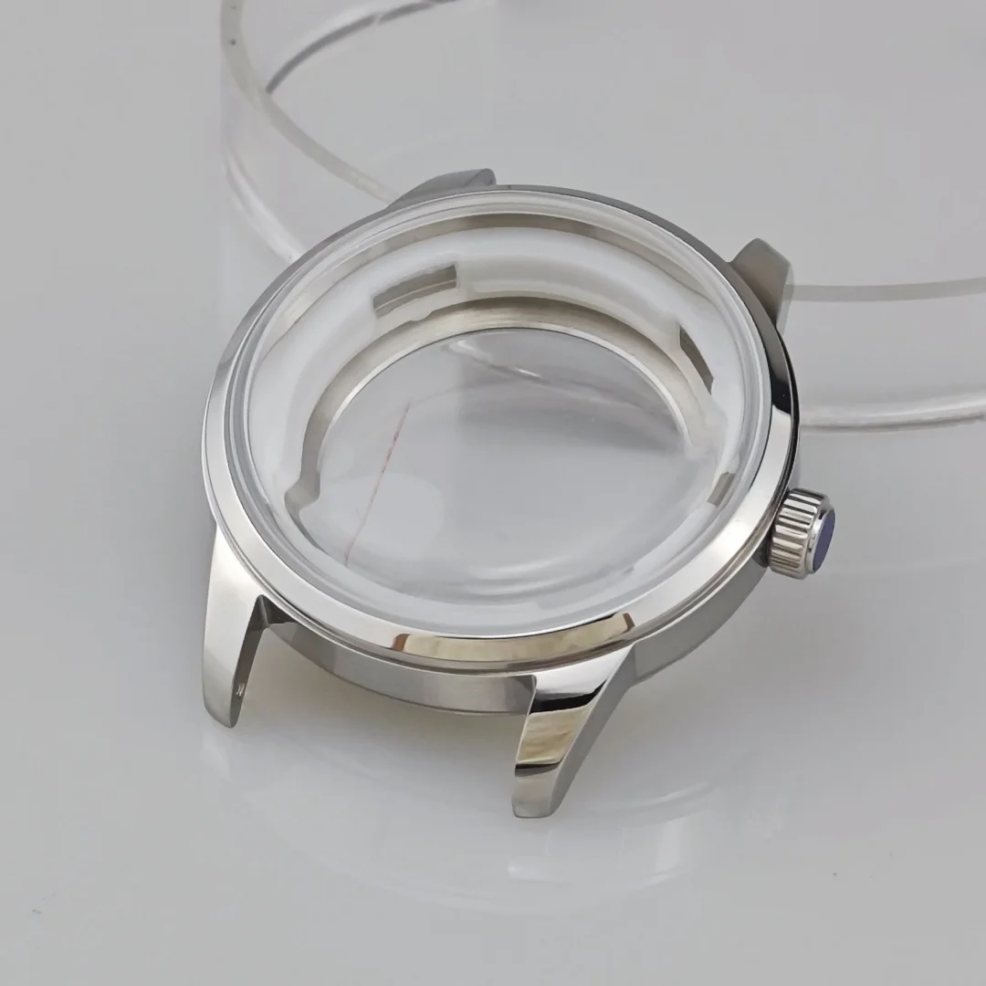 39.5mmシルバー時計ケース、35mm文字盤対応、セイコー グランド NH35