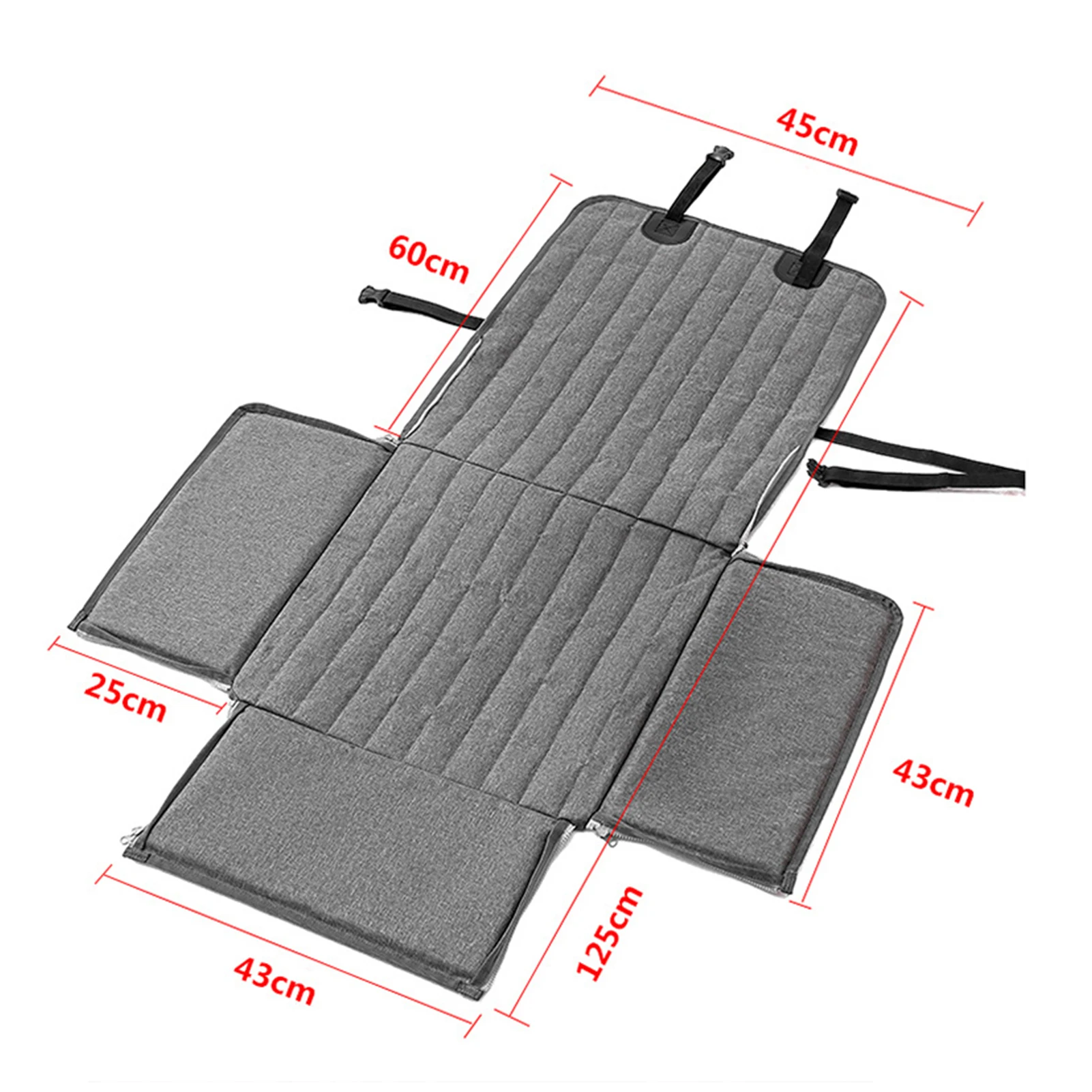 D5 Dog Car Seat Cover Pet Travel Cushion Carrier Mattress Waterproof Dog Car Seat Pad Mat Protector Middle Armrest For Dogs