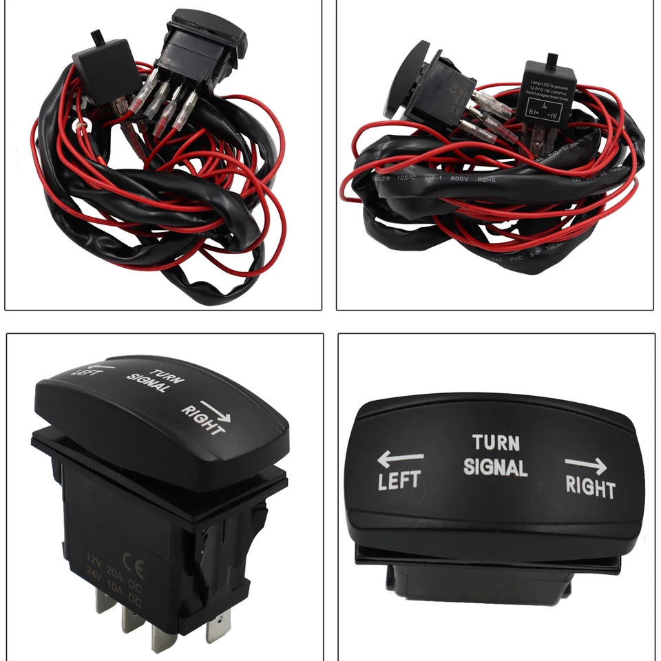 Rocker Switch Turn Signal Kit Street Legal Led Light Horn Hazard For SXS UTV ATV – La Paz County - Foto 3