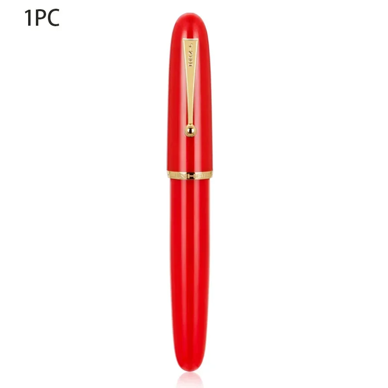Luxurious Transparent Resin Fountain Pen - Elegant Writing Instrument