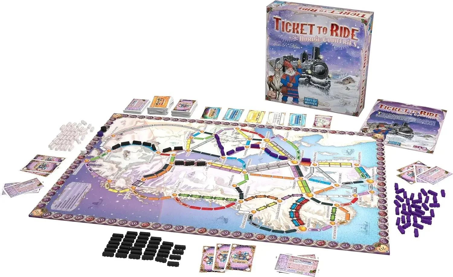 Ticket to Ride Nordic Countries Board Game Family Multiplayer Friends Party Play Cards Game Plot Collection Toys Gifts 4