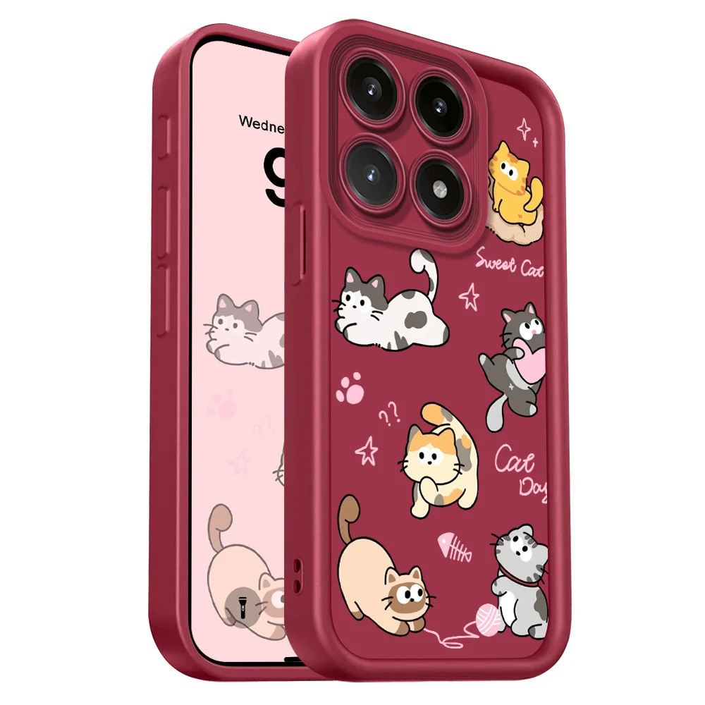 Charming Cat Design Soft Phone Case - Staircase Edition