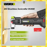 Worx WU690 20v Brushless Motor Sonicrafter Oscillating Multi-Tool SDS Chuck 6 Speeds Large Swing Angle Power Tool 1