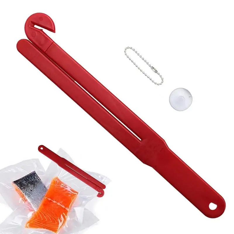 Bag Opener Food Bag Pouch Cutter Opener Package Opener With Stainless Steel Blade Squeezer Chain