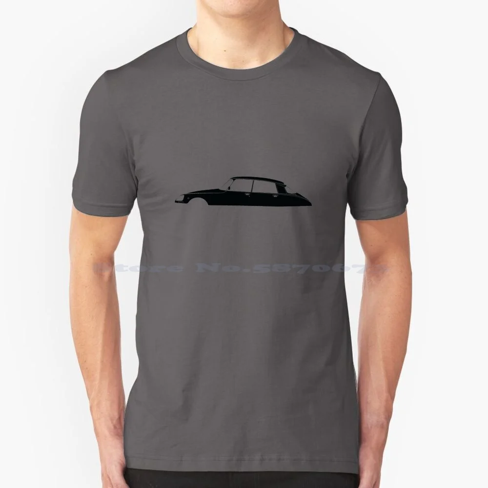 Ds Silhouette T Shirt 100% Cotone Tee Ds Citro? N Ds Ds 23 Pallas Ds 21 Automobile Veicolo Berlina Executive Saloon Fastback