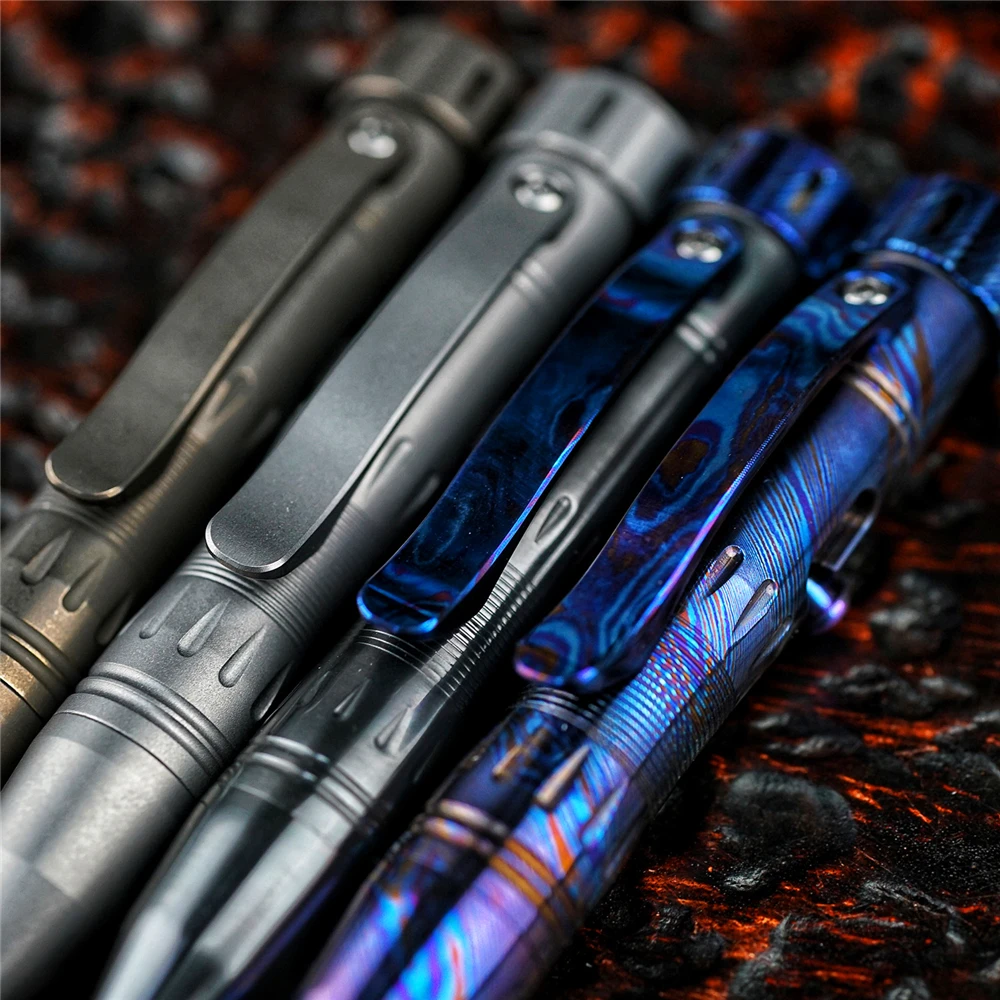 MecArmy TPX10 티타늄 볼트 액션 전술 펜, CNC 정밀 가공 필기 펜, LAMY M22 리필 사용, 야외 자기 방어
