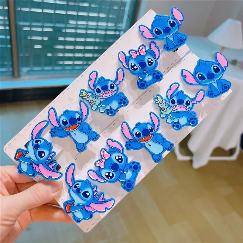 

Disney Anime StitchHair Bands Kawaii Lilo & Stitch Hairpin Cartoon Rubber Band Hair Accessoires Girl Christmas Gifts Toy