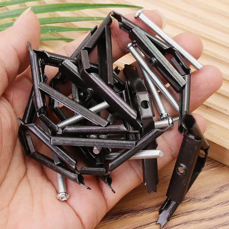 30-10PCS 86 모델 다크박스 수리공 아연 도금 강철 클로 스타일 녹 방지 빠른 설치 스위치 콘센트 나사 고정 홈 오피스 호텔