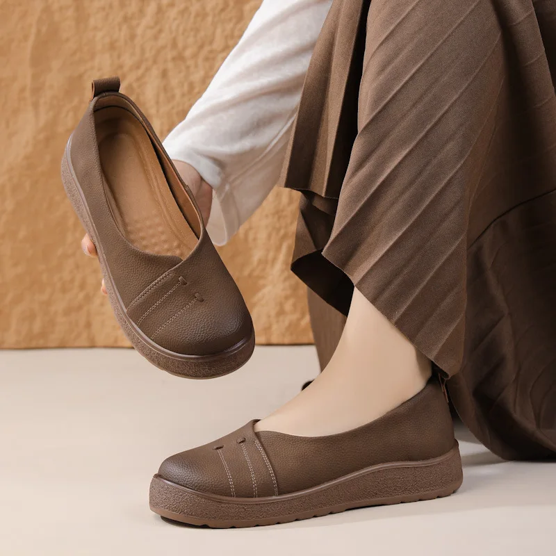 Retro Platform Loafers Women 4