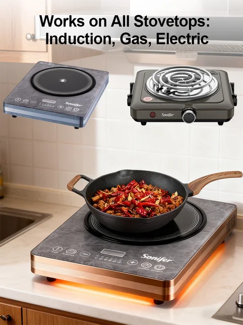 Sonifer SF-1107 Marble Wok Pan 32cm – 5.5L 6