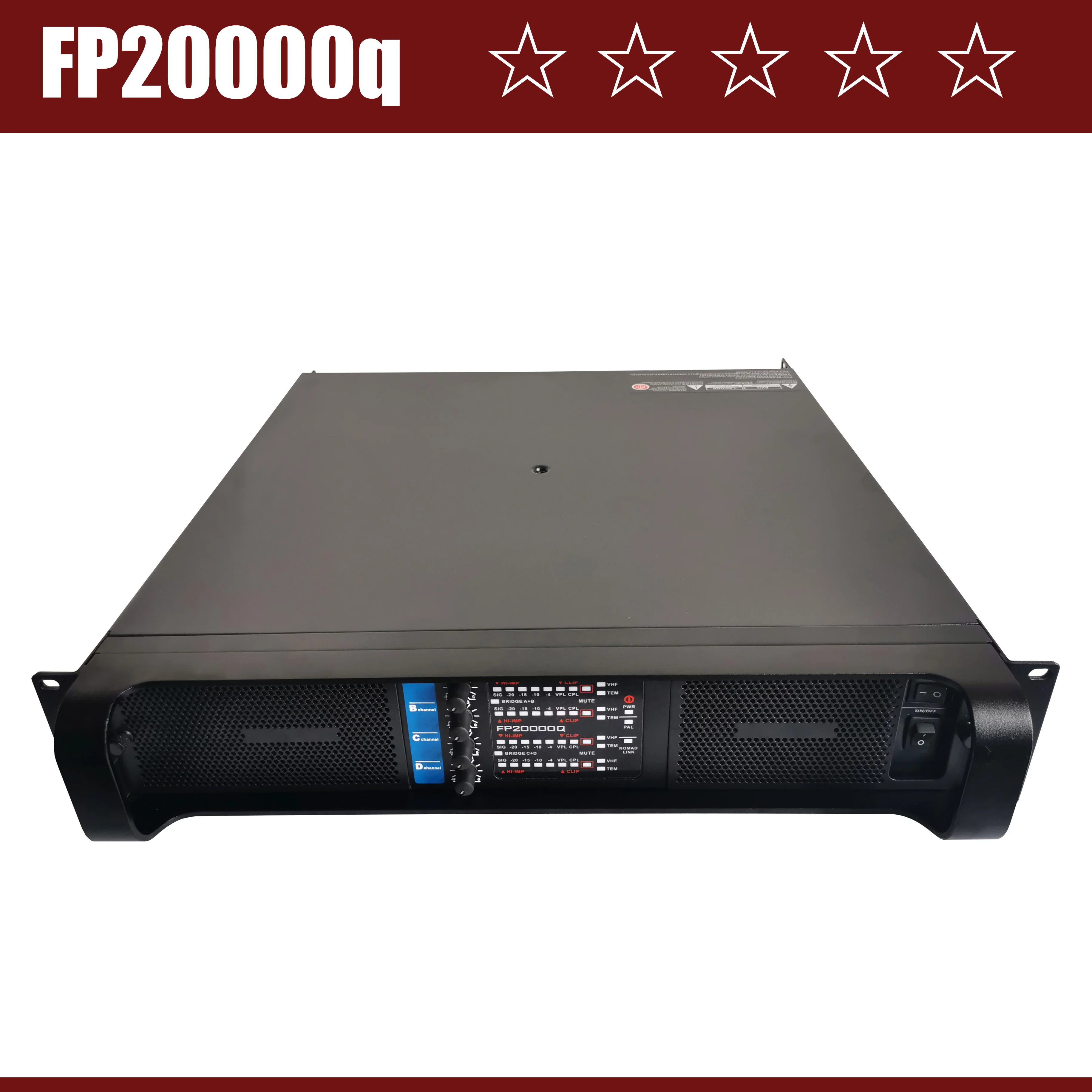 LCZ 오디오 FP20000Q 전문가용 파워 앰프, Wwitch 앰프 스피커, 서브우퍼용 4 채널 앰프, 4x2200W 클래스 D FP 20000Q