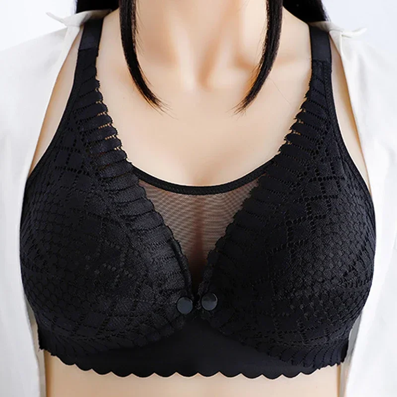 Front Button Maternity Nursing Bra Adjustable Gathered Underwear Comfortable Breastfeeding Bra for Feeding Pregnant Women Clothe 3
