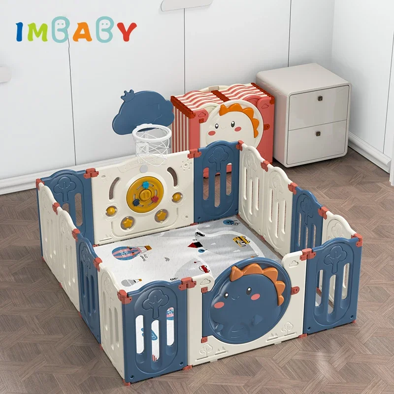 Children's Play Fence Folding Baby Indoor Home Crawling Pad Anti Guardrail Learning Walking Safety Fence Toy Retractable Ate
