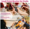 20-200Pcs Painting Brushes Set Art Round Flat Nylon Hair Paint Brush for Oil Acrylic Watercolor Kids/Artists/Beginners/Students 5