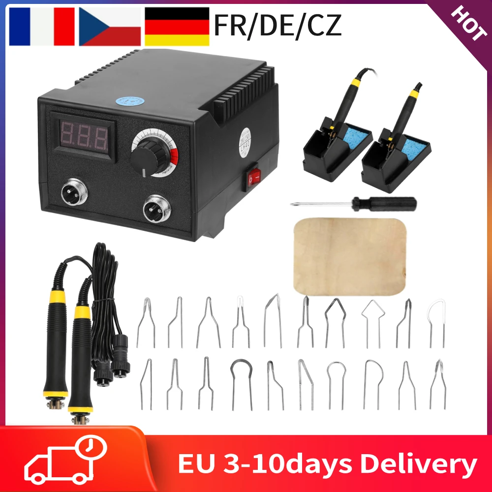 

Pyrography Machine Kit,Wood Burning Pirograbador Adjustable Temperature Burner Wood Cautery Pyrography Pen Gourd Crafts Tool Set
