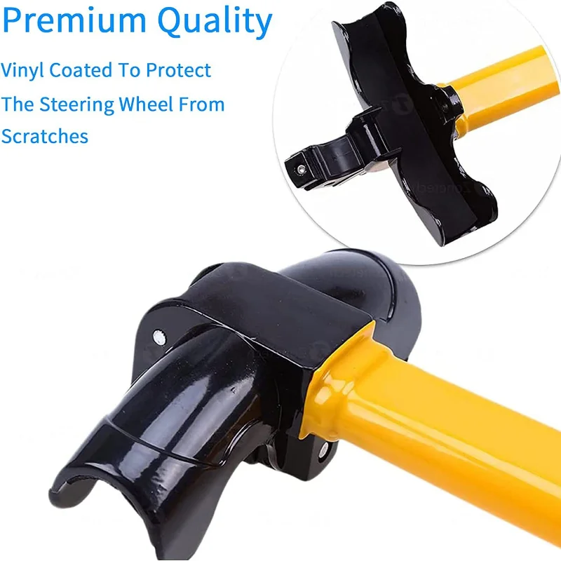 Universal Car Steering Wheel Lock Heavy Duty Anti-theft Car/Van Security Rotary Steering Wheel Lock Enhance Automobile Security