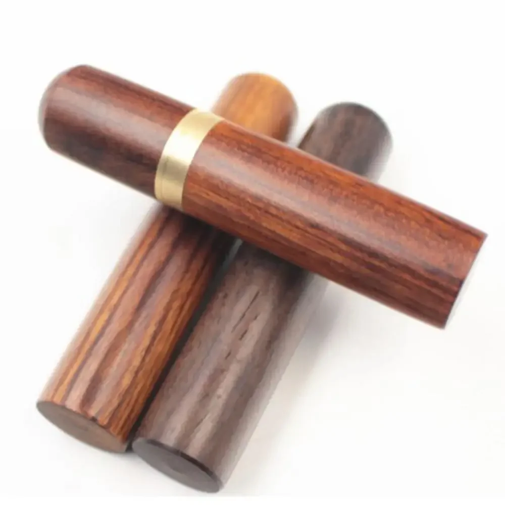 Description Picture 6 of itemDIY Sewing Needles Holder Storage Tube Wooden Box Hand Sewing Needles Case Leather Knitting Embroidery Mending Needles Container
