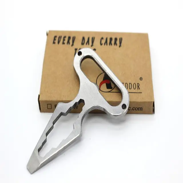 Self Defense Weapons Outdoor EDC Survival Tool Personal Defence Keychian Stinger Bottle Opener Combination Wrench for Men Women 4